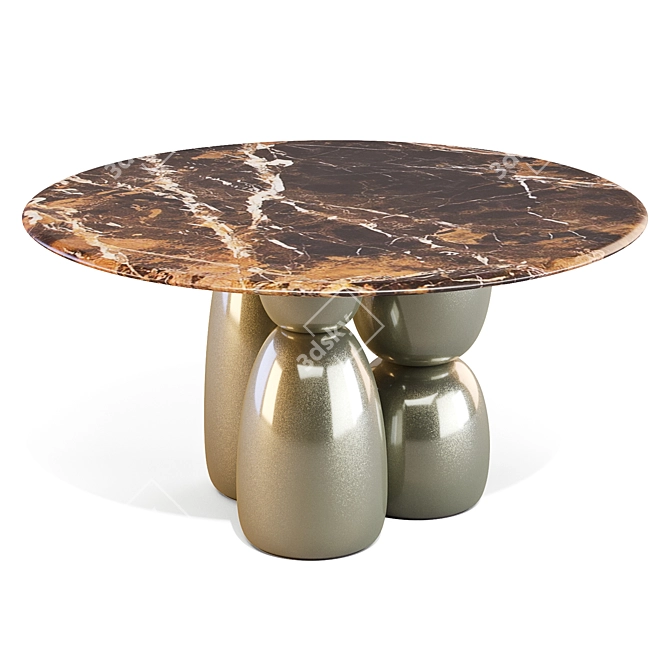 Oceanic Dunes Dining Ensemble 3D model image 8