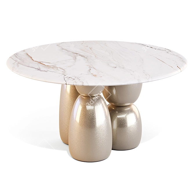 Oceanic Dunes Dining Ensemble 3D model image 9