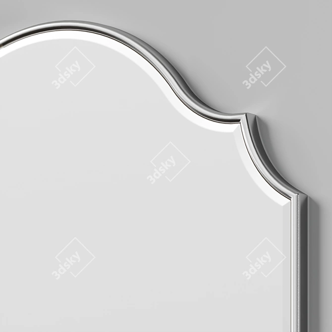 Modern Beveled Accent Mirror 3D model image 3