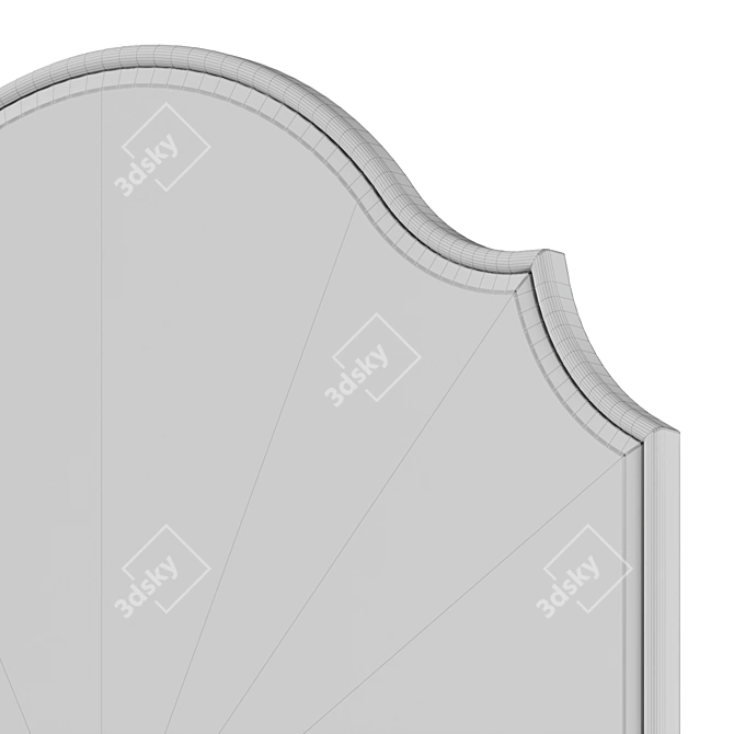 Modern Beveled Accent Mirror 3D model image 5