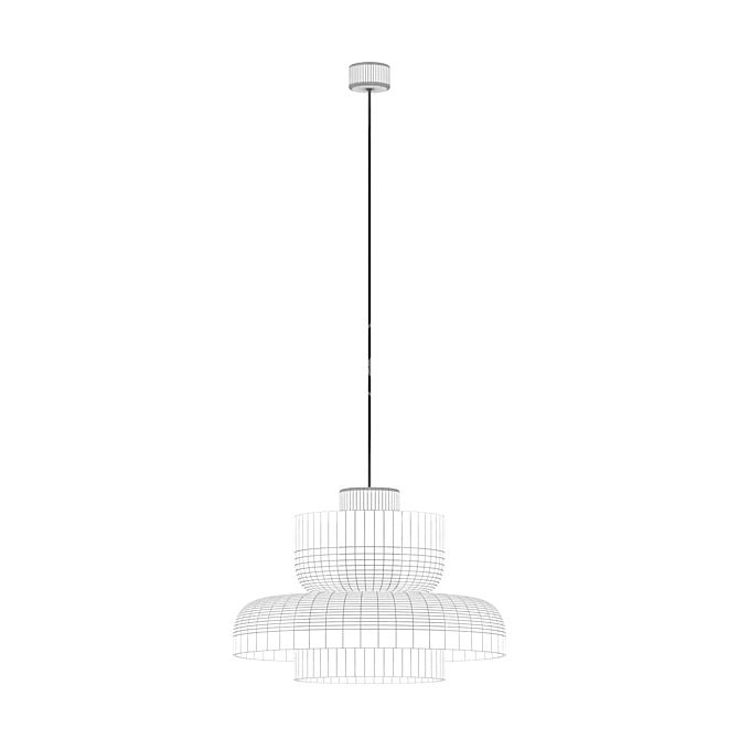 Inodesign Crispin Amber Pendant Light 3D model image 2