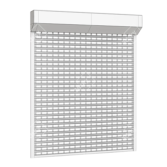 Perforated Roller Doors in Six Colors 3D model image 2