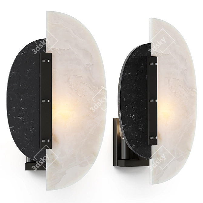 Eclipse Sconce by Black Rooster Decor 3D model image 1