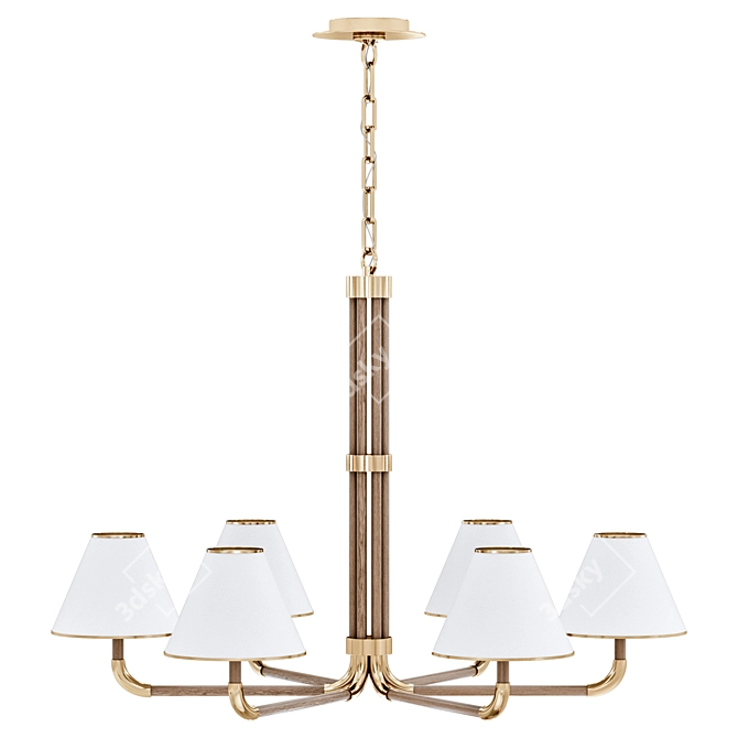 Rigby XL Chandelier by Visual Comfort 3D model image 2