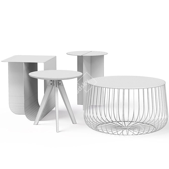 Modern Coffee Tables Collection Divan.ru 3D model image 7