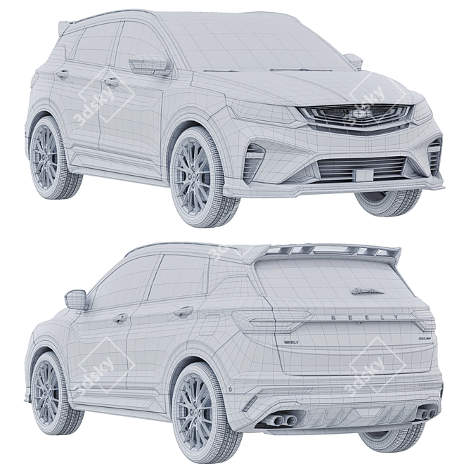 Geely Coolray Accessories Archive 3D model image 3