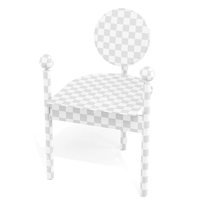 Orbe Ball Dining Chair: Modern Elegance 3D model image 6