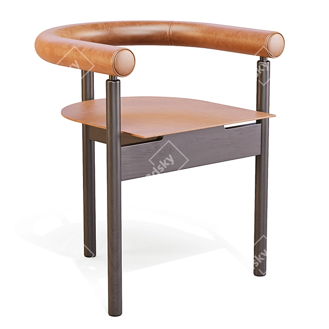 Orbe Basic Dining Chair - Artistic Elegance 3D model image 1