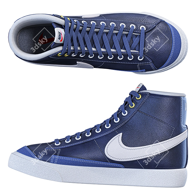 Premium Nike Blazer Shoes 2015 3D model image 2