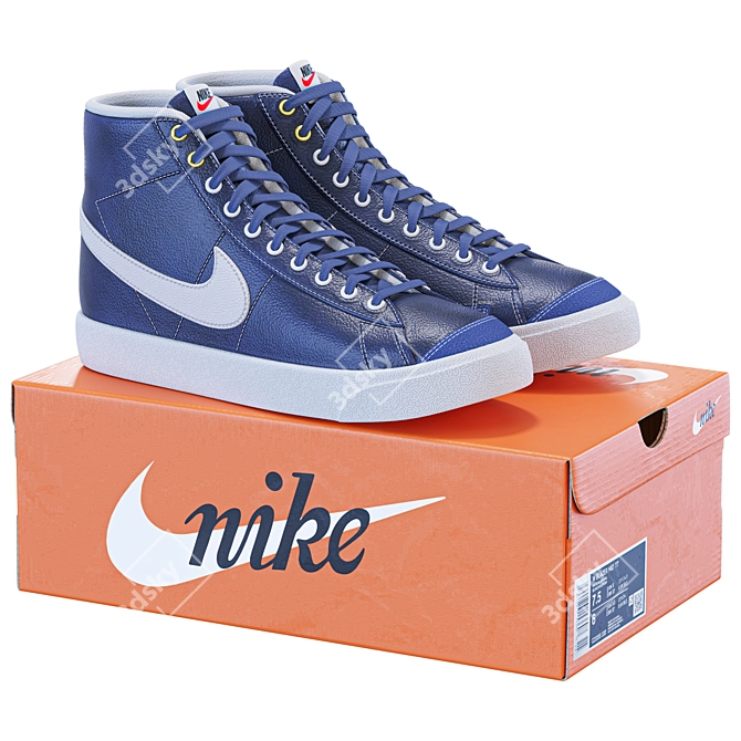 Premium Nike Blazer Shoes 2015 3D model image 4