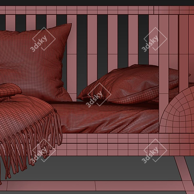 Luxury Prince Santi Bed 421 3D model image 5