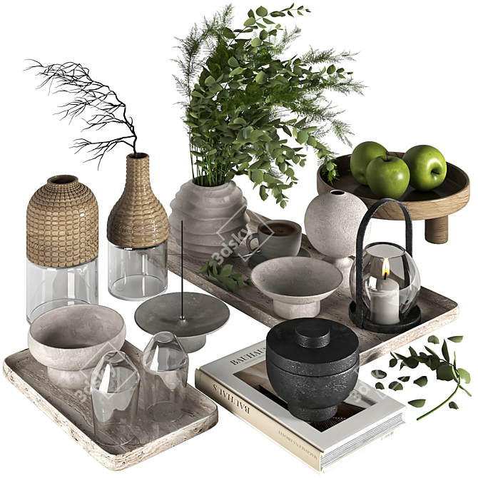 Decorative Set 027, Modern Design 3D model image 1