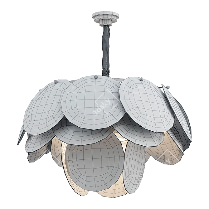 Elegant Design FRANCH Chandelier 3D model image 2
