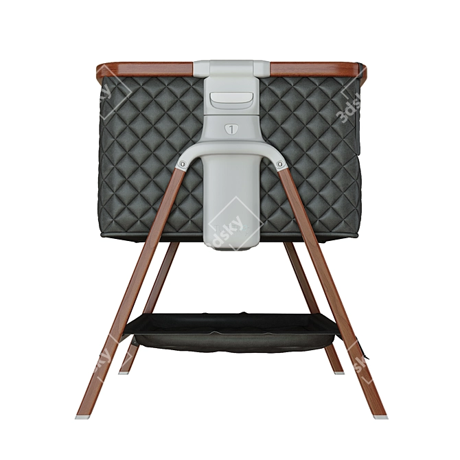 CoZee Luxe Walnut/Slate Cradle 3D model image 4