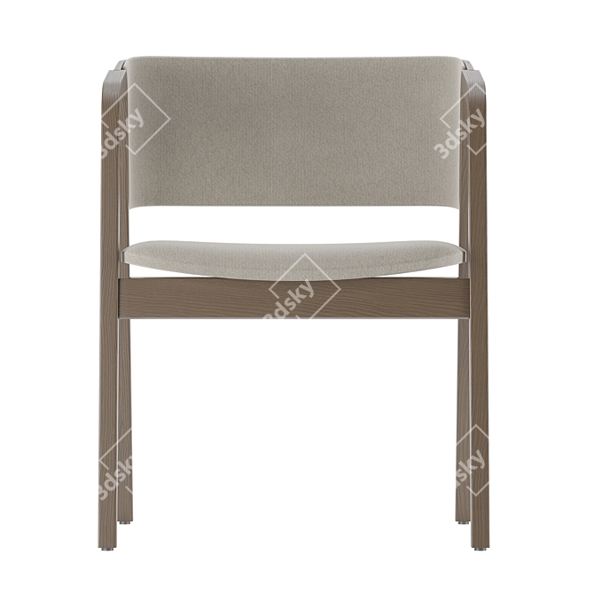  Modern chair with dual finish 3D model image 7