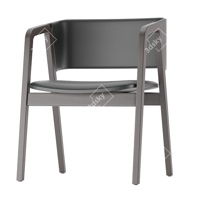  Modern chair with dual finish 3D model image 9