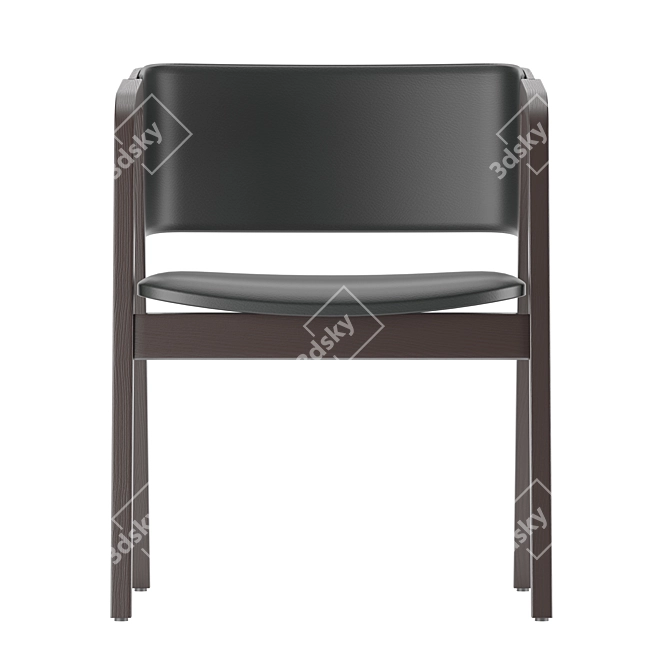  Modern chair with dual finish 3D model image 10