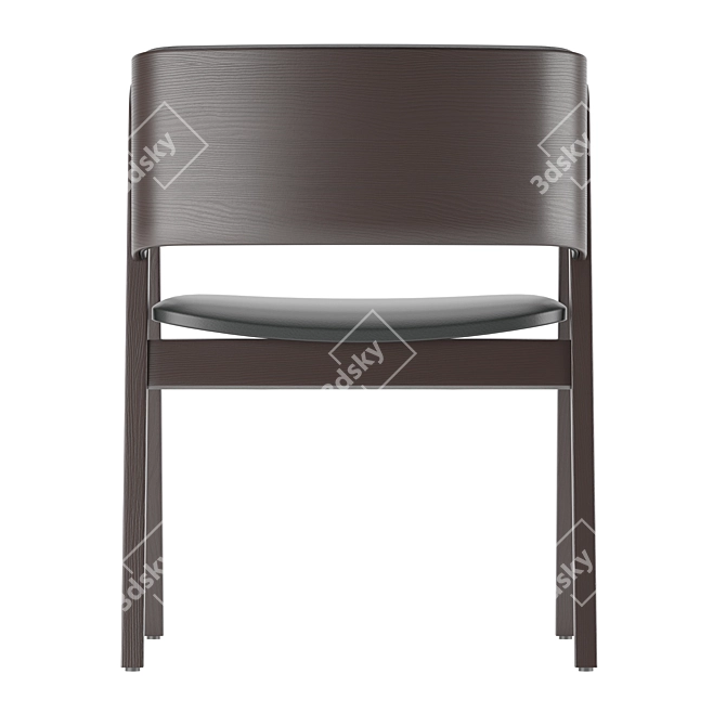  Modern chair with dual finish 3D model image 11