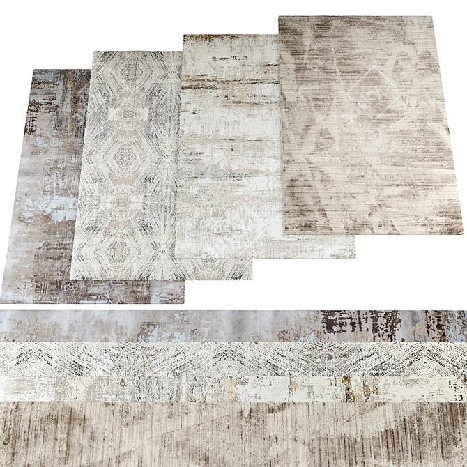 High Resolution Rugs Set 3D model image 1