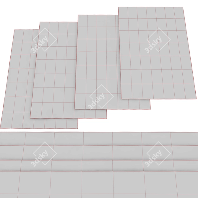 High Resolution Rugs Set 3D model image 6