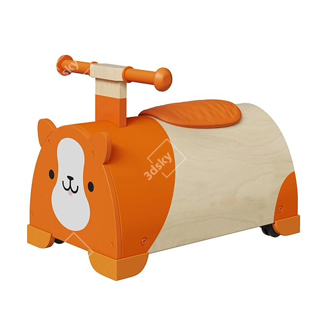 Janod Hamster Ride-On Toy 3D model image 4