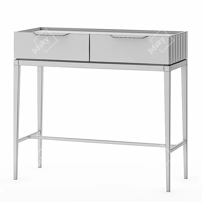 2-Drawer Metropolitan Console Stand 3D model image 2