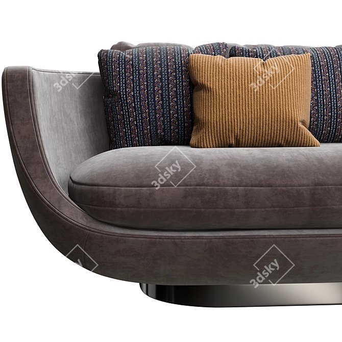 Modern Montreal 2-Seat Sofa 3D model image 4