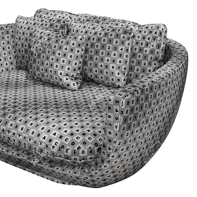 Modern Montreal 2-Seat Sofa 3D model image 7