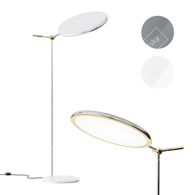 Orbit LED Floor Lamp Set 3D model image 1