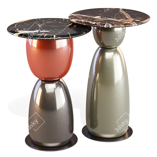 La Manufacture Gem: Playful Multi-Level Tables 3D model image 1