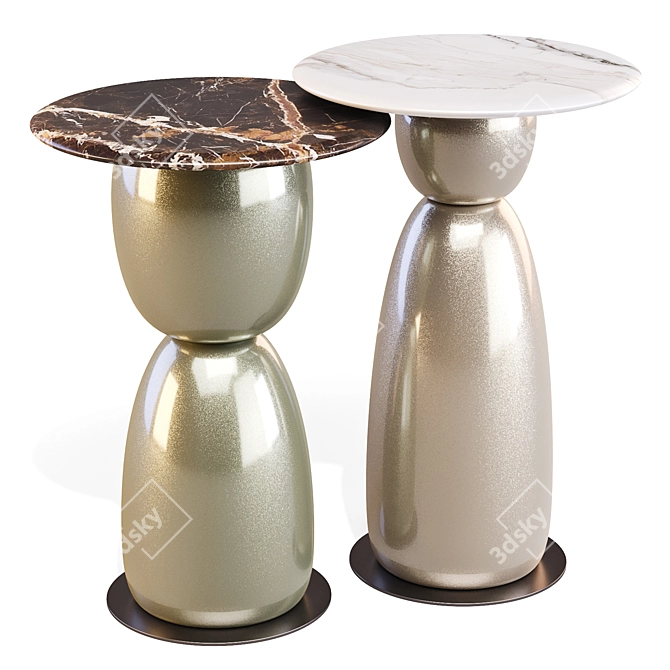 La Manufacture Gem: Playful Multi-Level Tables 3D model image 5