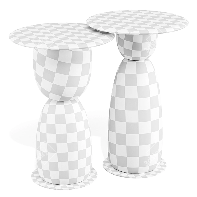 La Manufacture Gem: Playful Multi-Level Tables 3D model image 6