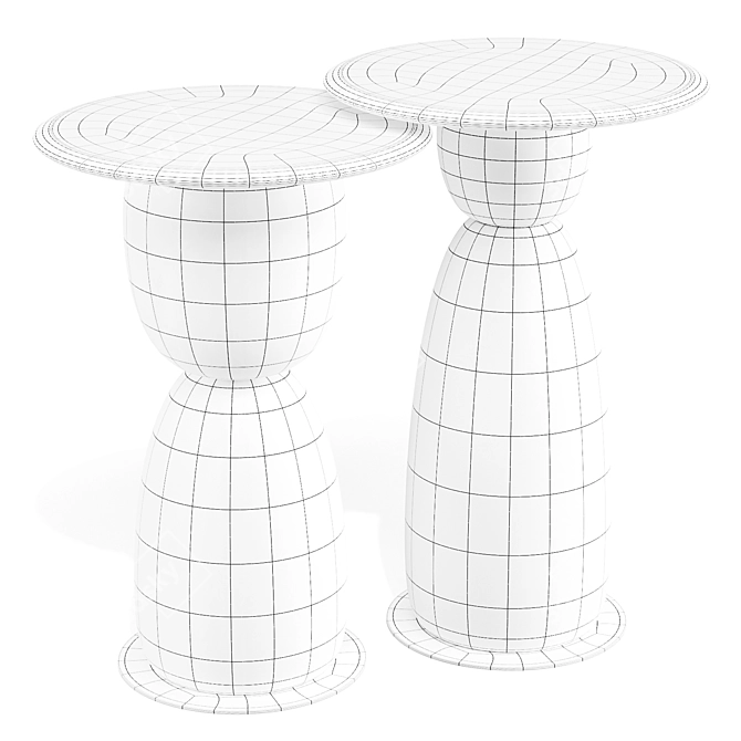 La Manufacture Gem: Playful Multi-Level Tables 3D model image 7