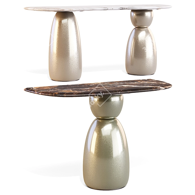 Gem Tower Console Table 3D model image 5