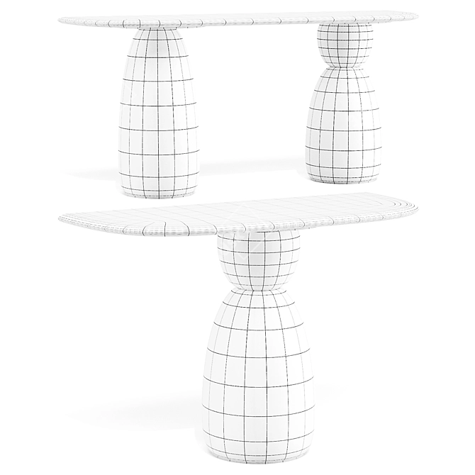 Gem Tower Console Table 3D model image 7