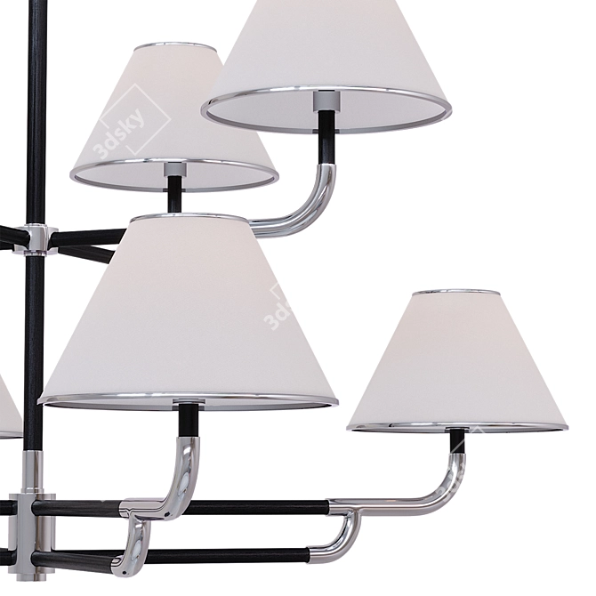 Rigby Grande Two-Tier Chandelier: Visual Comfort 3D model image 5