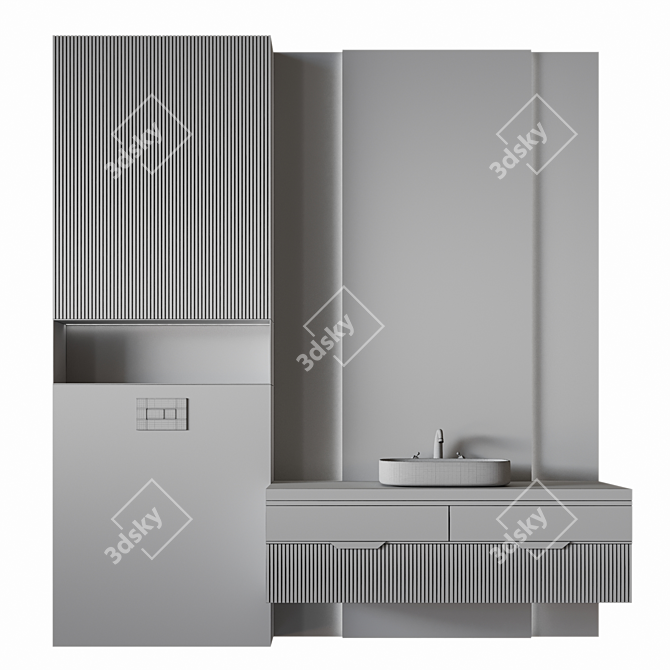 Luxury Bath Set 24 Pieces 3D model image 5