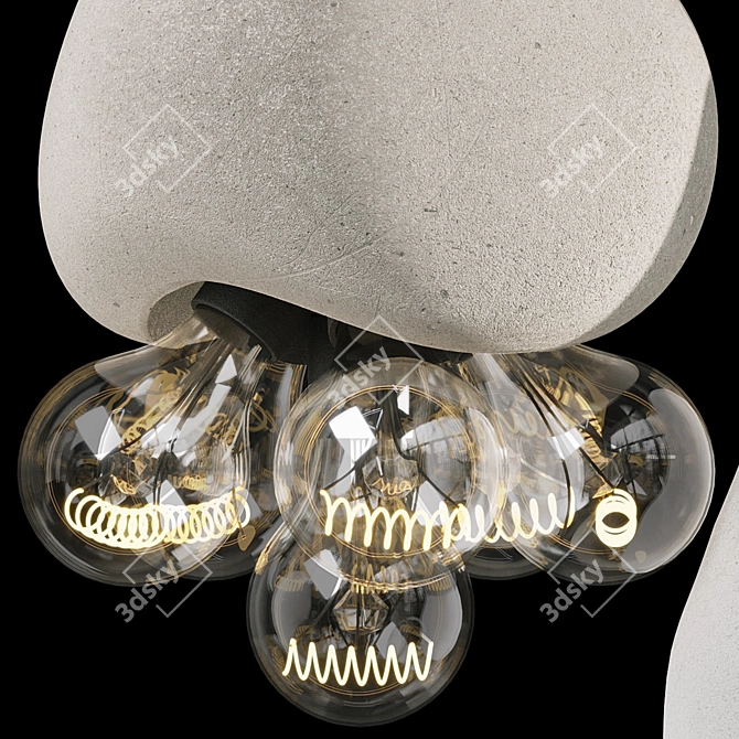 MAKHNO MEDUSA Pendant Lamp, Quad Mesh 3D model image 6