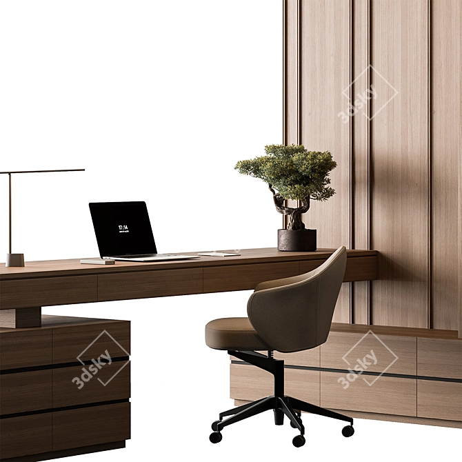 Modern Office Furniture Set 3D model image 5