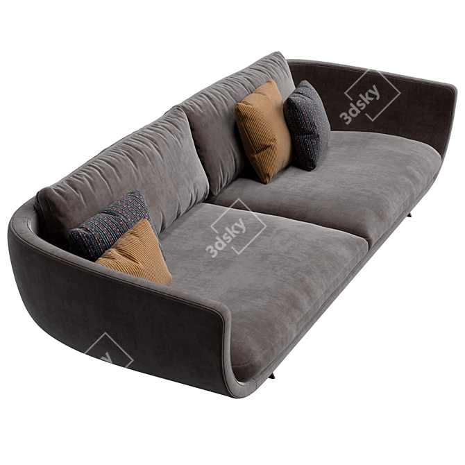 Bold Statement Montreal Sofa 3D model image 2