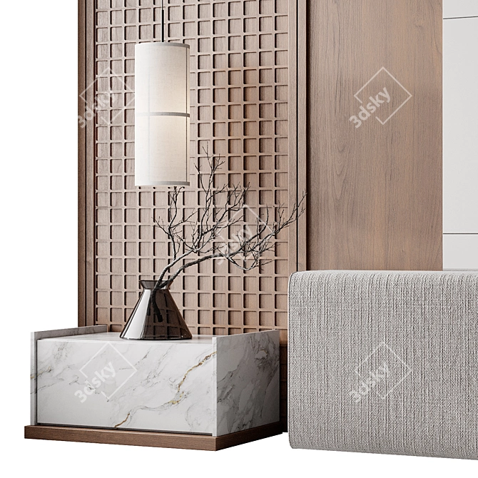 Headboard 7 Design Model 3D model image 3