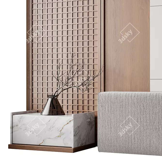 Headboard 7 Design Model 3D model image 7