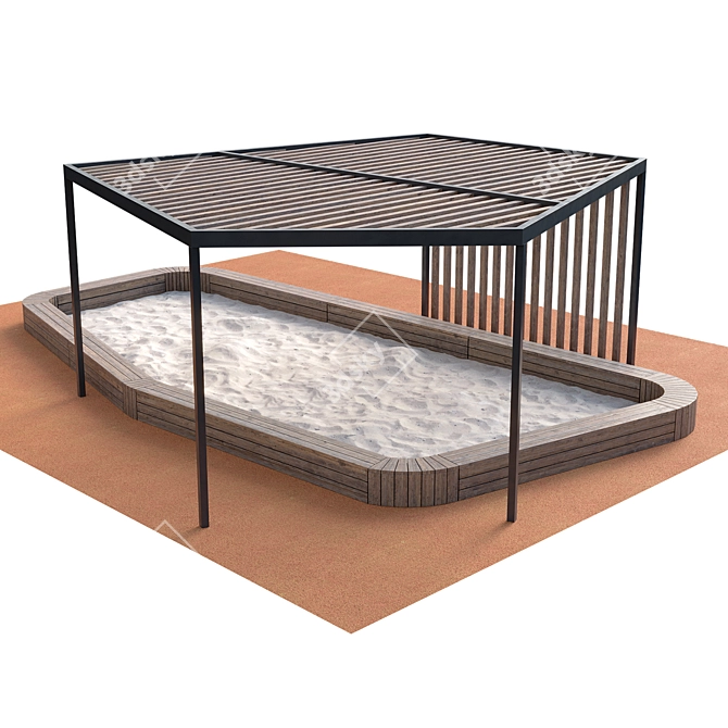 Perforated Canopy Sandbox Model 3D model image 1