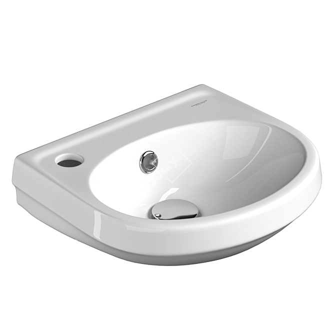 Porcelain Mini Sink Sanita Lada 3D model image 1