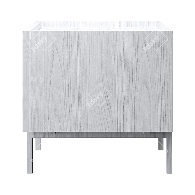 Sleek Urban Bedside Stand 3D model image 7