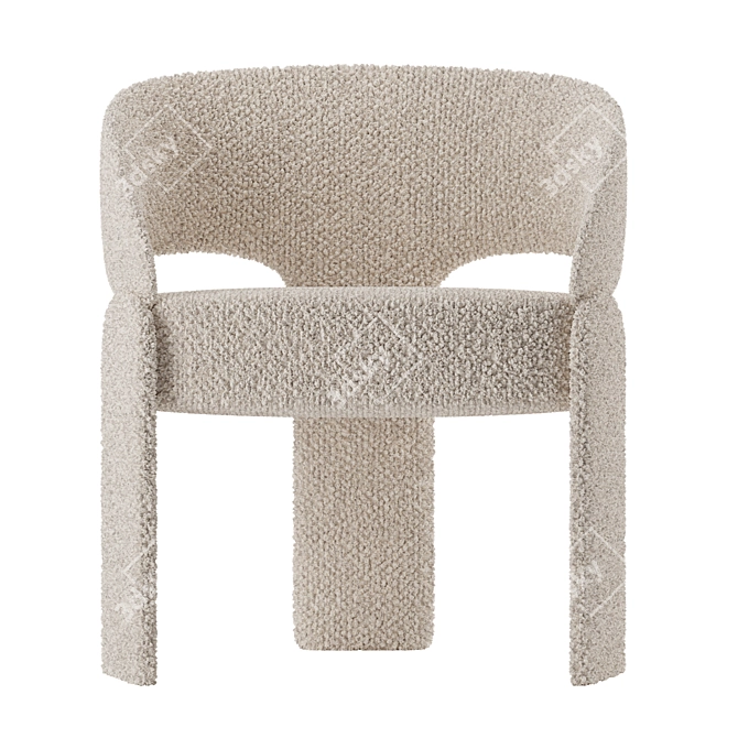 Boucle Corona Chair 2020 Model 3D model image 1