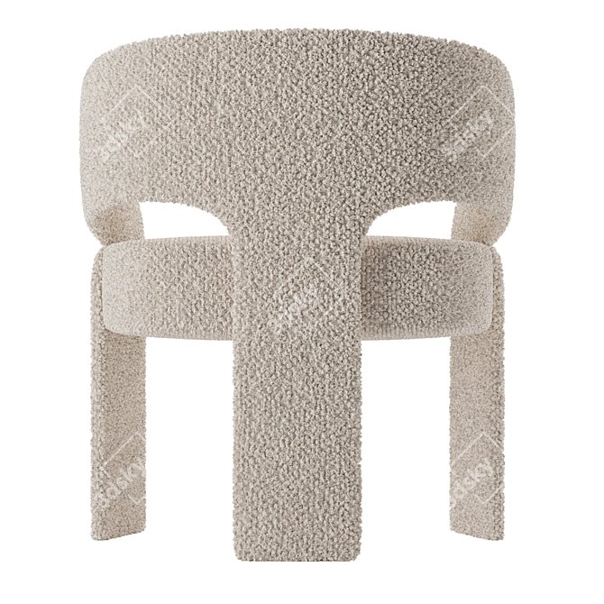 Boucle Corona Chair 2020 Model 3D model image 3