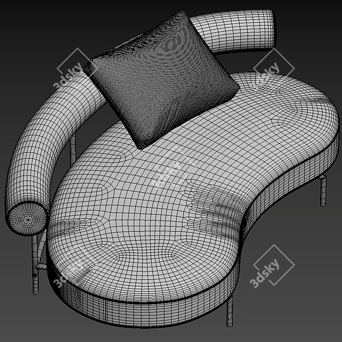 Flexform Supermax Sofa 3D model image 8