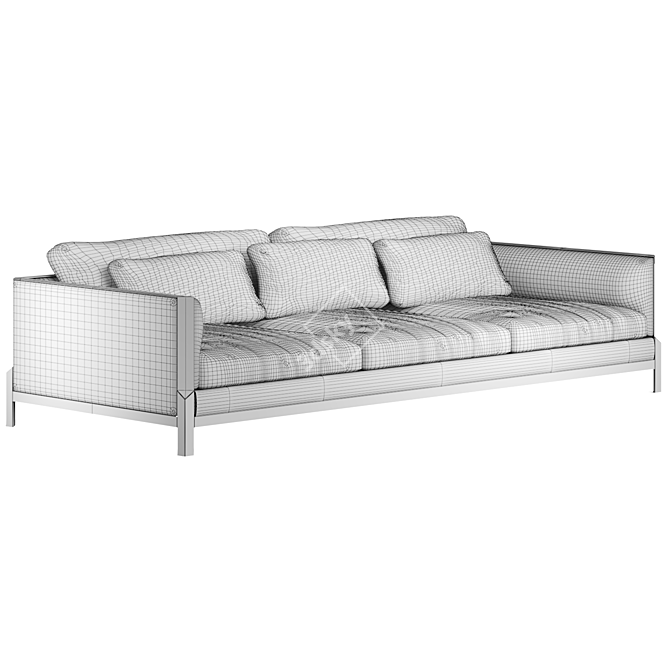 Italian Modern Sofa Set 3D model image 4