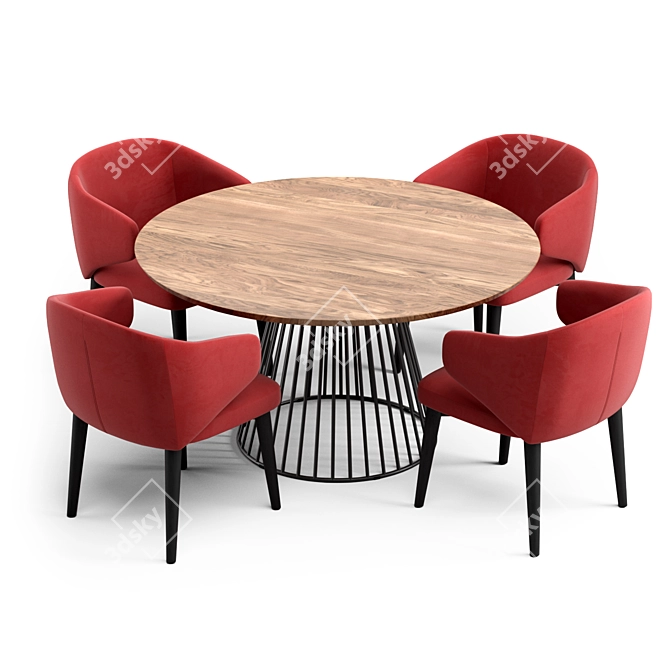 Fargo Chair & Bernard Table 3D model image 2